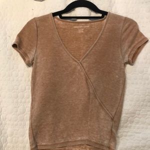 American eagle waffle print cozy top